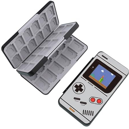 PERFECTSIGHT 48 Switch Game Card Case for Nintendo Switch OLED, Switch Lite, Cute Compact Storage Case Box
