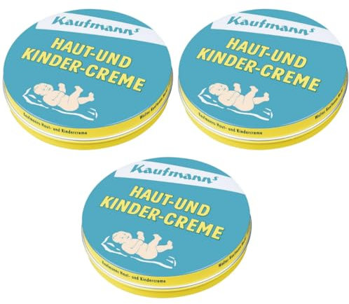 mit Pufai kostenlosem Überraschungsgeschenk, Kaufmanns Haut- und Kindercreme Spezielle Baby Creme 75 Mililiter x 3 STÜCK