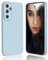 DESSEN Cover per Samsung Galaxy A54 5G - Silicone Custodia Antiurto Protezione Fotocamera Case Sottile e Morbida TPU Bumper Antishock Anti-Impronte, Blu Chiaro