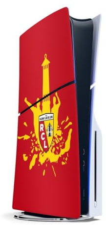 Autocollant Compatible avec Sony Playstation Slim 5 Disc Edition Sticker Film Autocollant Football RC Lens Articles pour Fans