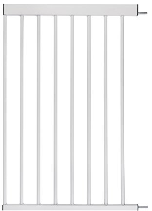 BOMI Zubehör für Schutzgitter aus Metall | Größen: 10-70 cm | Stiegengitter Verlängerung | Kindersicherung in Weiß | Tür- & Treppenschutzgitter für Babys, Kleinkinder & Tiere | 50 cm Verbreiterung