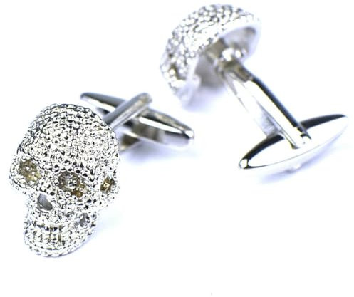 Boutons de manchette en forme de tête de mort - Style français - Style romain rétro