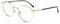 Firmoo Blue Light Reading Glasses 0.5 Gold Metal Frames, Computer Readers Glasses for Women Men with Anti Eyestrain Anti Glare