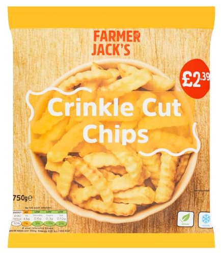 Farmer Jack's Crinkle Cut Chips 750g 750g × Pack of 1