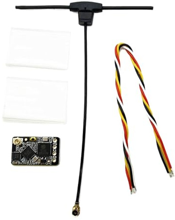 Drone Receiver, 2.4GHz Express LRS ELRS EP1 TCXO Long Range Low Latency Receiver, Receiver Long Range Low Latency Receiver with UFL T Antenna for FPV Drone FPV Racing Drone Quadcopter