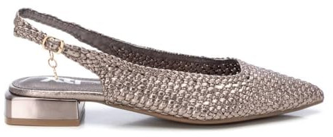 XTI - Zapato Mujer Plomo - Calzado Cómodo y Versátil - Moda Casual - Modelo 14379402 (Talla 39)