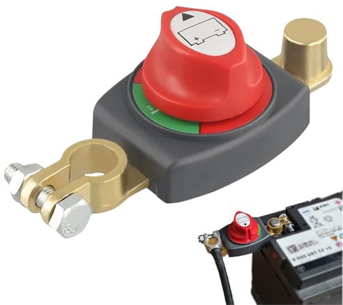 Mineup Batterietrennschalter, 12V-48V Batterie Trennschalter, Batterieschalter, Batterie Hauptschalter, Akku Trennen Schalter, Wasserdicht Stromschalter für Auto Motorrad Caravan Yacht LKW KFZ Boot