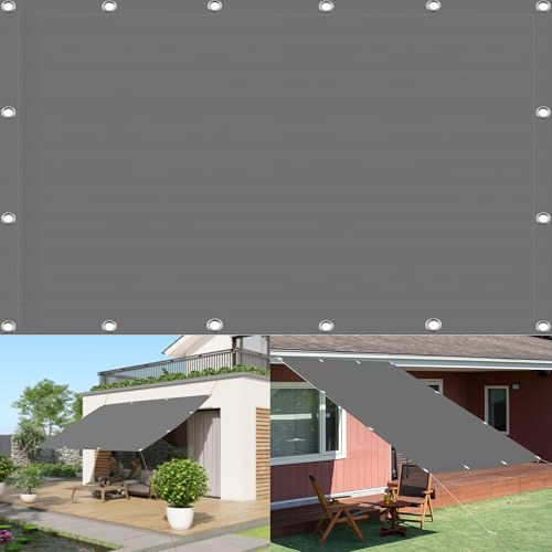 Toile de Rechange Pergola 2.2 x 2.8 m Bâche Dombrages Imperméable Anti UV Indéchirable avec Cordes de Fixation pour Terrasse, Balcon, Gris Clair