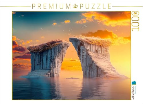 CALVENDO Puzzle Treffen der Klippen - surreale Welt | 1000 Teile Lege-Größe 64 x 48 cm Foto-Puzzle für glückliche Stunden