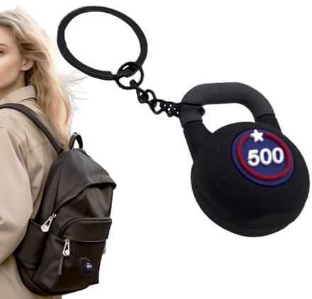 Zestivra Kettlebell Keyring - Mini Kettlebell Kreativer Anhänger Ornamente Schlüsselbund -Rucksack Anhänger Ornamente PVC Material Simulation Schlüsselbund