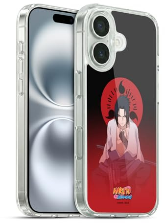 Head Case Designs Offizielle Naruto Shippuden Sasuke Uchiha Darsteller Kunst Gelhülle [Militärischer Schutzgrad] Kompatibel Mit Apple iPhone 16 Und Kompatibel Mit MagSafe