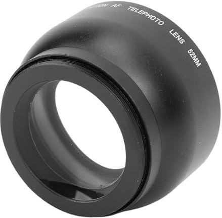 Yanmis 52mm 2X Telephoto Lens, 2X Magnification HD Teleconverter Lens Lightweight Aluminum Alloy for 52mm Len Thread Mount Camera Double Your Zoom