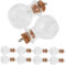 HYTROVE 10 Pièces Mini Bouteilles Verre Transparentes avec Liège Lot de Fioles Diy pour Décoration de Fête et Organisation pour Petits Objets et Créer une Ambiance Festive