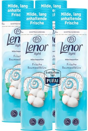 Wäscheparfüm Light – Frische Baumwollblüte – 275 g – 4er Pack – Für langanhaltende Frische & angenehmen Duft