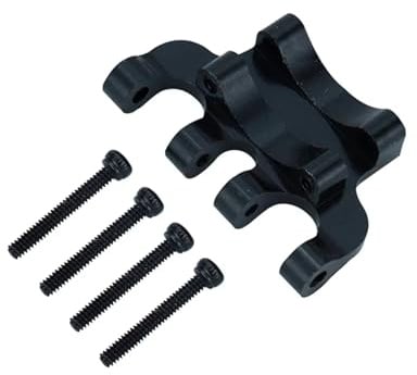 RC-Teile Für Axial Für SCX24 AXI00001 90081 C10 1/24 Metall-Hinterachs-Träger-Oberlenker-Montagebasis RC Crawler Auto Upgrade Zubehör(Black)