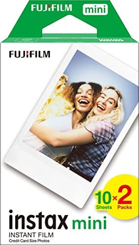 INSTAX mini instant film White Border, 20 shot Pack, suitable for all mini cameras and printers