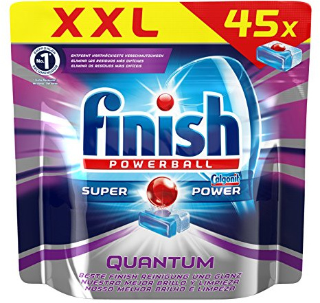 Finish Quantum mit Glanz- und Glasschutz, Spülmaschinentabs, 45 Tabs
