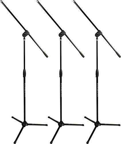 Ultimate Support MC-40B Pro Short Microphone Boom Stands (3 Pack)