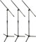 Ultimate Support MC-40B Pro Short Microphone Boom Stands (3 Pack)