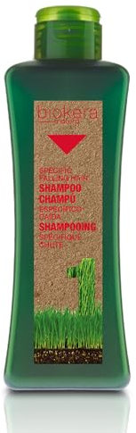 SALERM - Champú Anticaída - Biokera Natura Champú Específico Caída - 300 ml - con Ginseng y Ginkgo Biloba - Normaliza el Ciclo de Crecimiento Capilar - Frena la Caída - Efecto Refrescante