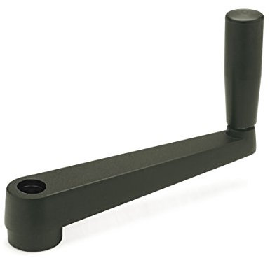 Ganter Normelemente | Handkurbeln - GN 471-125-B14 | Aluminium | mit Bohrung | kunststoffbeschichtet | 1 Stück