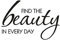 Rayher Stempel Find The Beauty in Every Day, 4x5cm, Holz, Natur, rot, 5 x 4 x 2.5 cm