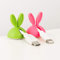 CABLE CANDY - Bunny Beans – Pink, Grün, Schwarz, Braun, Weiß - 6 Stück Kabelhalter, Kabel Organizer, Kabelclips. Zubehör für Schreibtisch, Home Office, Büro und Auto. Selbstklebend. Für Kabel bis 6mm