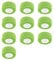 Mintice 10 X Self Adhesive Cohesive Wrap Bandages Strong Elastic First Aid Tape Green Color for Wrist Ankle Sport 4.5mx2.5cm