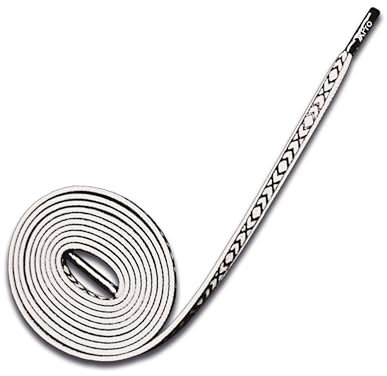 SOXPro LACEXPro,Lacci Scarpe,Non Si Slacciano,Grip Silicone,Tutti Gli Sport,Tutte Le Scarpe,120x0,5,(White)