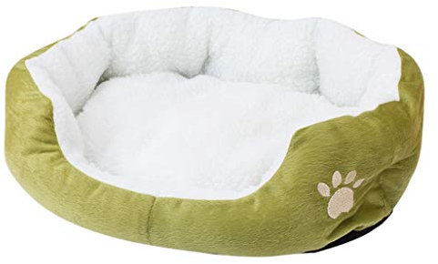 Haustier Katzenbett Kissen Weich Hundebett Plüsch Warm rutschfest Hundeschlafplatz Katzendecke Hundematratze Hundesofa Katzensofa Hundekorb Waschbar Hygienisch und Hundebett Groß 60 x 50cm