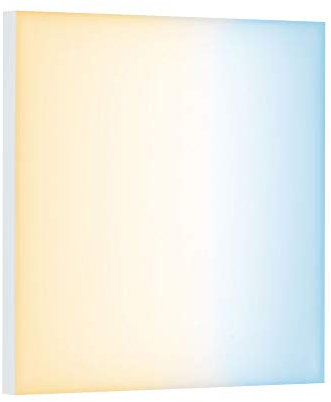 Paulmann 79825 LED Panel Velora eckig incl. 1x10,5 Watt dimmbar Deckenlampe Weiß matt Lichtpanel Metall Deckenlicht 2700 K