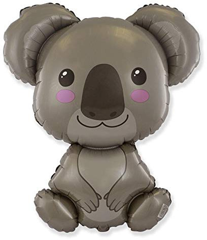 Ballonim Luftballon Koala Baby - XXL Riesenballon ca. 80 cm - Dekoration zum Geburtstag - Folienballon Happy Birthday Deko