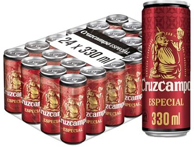 Cruzcampo Especial Cerveza Lager Pack Lata, 24 x 33cl