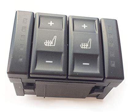 ETbotu Auto zubehör - Geschenke für Männer,Compatible with Ford Mondeo MK3 MK4 S-Max Elektrische Sitzheizung Schalter Heizungsschalter 6M2T-19K314-AC BS7T-19K314-AB schwarz