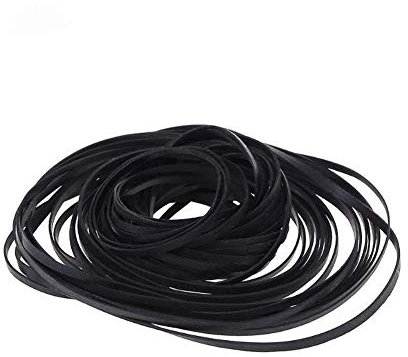 50PCS 40-135MM Universal Mix Cassette Tape Machine Belts, Common 4mm Flat Rubber Belt for Recorders CD DVD Drive