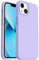 ORNARTO Shockproof Liquid Silicone Designed for iPhone 13 Case Gel Rubber Full Body Protection Anti-Shock Cover Case Drop Protection 6.1inch-Light Purple