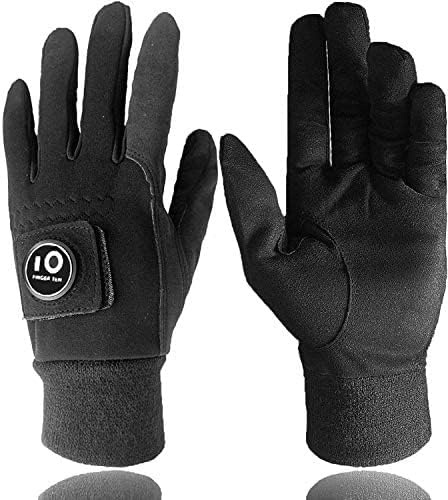 AXKAL Winter Golf Gloves Men Windproof Warm Grip Thermal | Waterproof Back for Cold Weather, Ball Marker for Easy Ball Finding, Durable Material for Long Winter Use, Sizes S M ML L XL