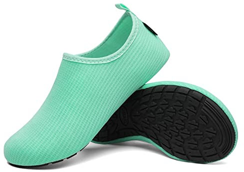 SAGUARO Scarpe da Scoglio Uomo Donna Scarpette Scoglio Leggere Scarpe Mare Asciugatura Rapida Scarpette Mare Scarpe Spiaggia Antiscivolo Scarpe per Acqua Immersione Surf Blu Alice Gr. 42/43 EU