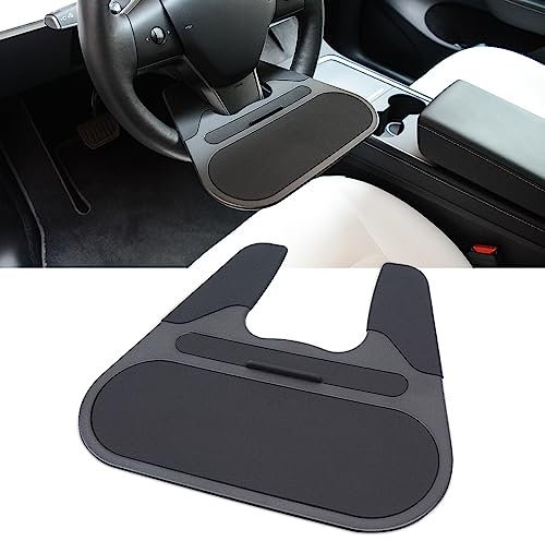 KKTR-CAR für Tesla Model 3 Model Y Auto-Lenkradtisch Auto-Lenkradtisch für Laptop, Tablet, iPad oder Notebook Auto-Reisetisch Lebensmittelhalter