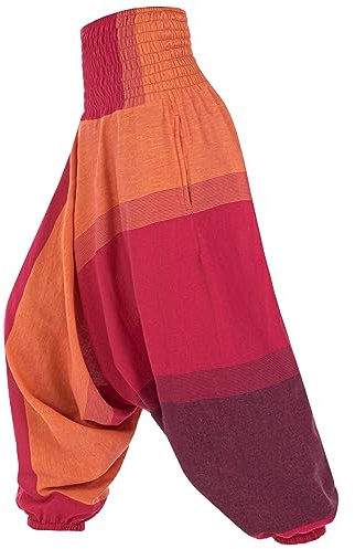 Kunst und Magie Damen orientalische Yoga Freizeit Haremshose Wellnesshose Jodpurhose