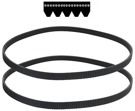 SOLKIN 2pcs Breadmaker Drive Belt ADF01E165 for Panasonic SD2500WTS 2501 2511 ZB2502 V-belt Replacement Bread Machine Spare Part