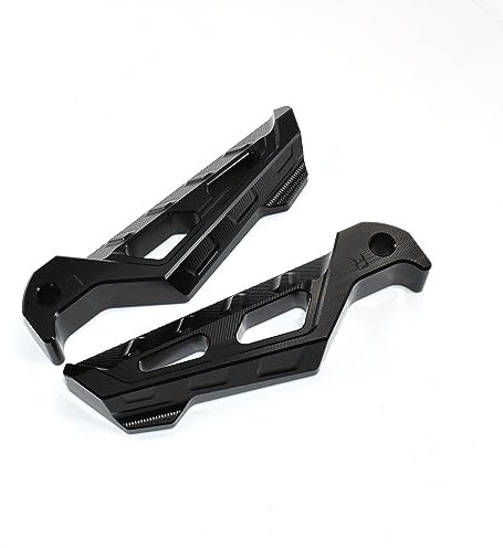 ESPEEDMTC pour Yamaha Xmax 125 250 300 400 2015-2023 Repose-Pieds arrière Marchepied Passager Agrandisseur Pédale CNC Repose-Pieds en Aluminium (Noir)