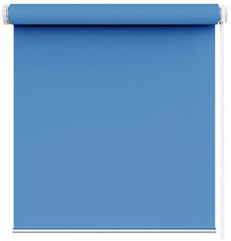 Verdunklungsrollo ohne Bohren 120 x 230 cm Lichtfilterung/Wasserdicht/Anti, Verdunklungsstoff Dachfenster, Verdunkelungsrollo Klemmfix ohne Bohren, für Alle Türen und Fenster, Dunkelblau