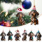 7 Stück Weihnachten Dackel Deko, Weihnachtsbaum Anhänger, Weihnachtsbaumschmuck Aus Acryl, Dachshund Xmas Decor for Home Indoor Decorations Party Supplies