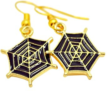 Halloween Ohrringe mit Wunschmotiv, Kürbis, Spinne, Fledermaus, Geist, Spinnennetz