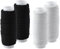 Cinta Elastica Coser,4 PCS Hilo Elástico Blanco Negro Carrete Elástico Cordón Cuerda Elástica Goma Elastica para Máquina de Coser Tejer Ropa Hacer Joyas 0,5mm 120 Yardas