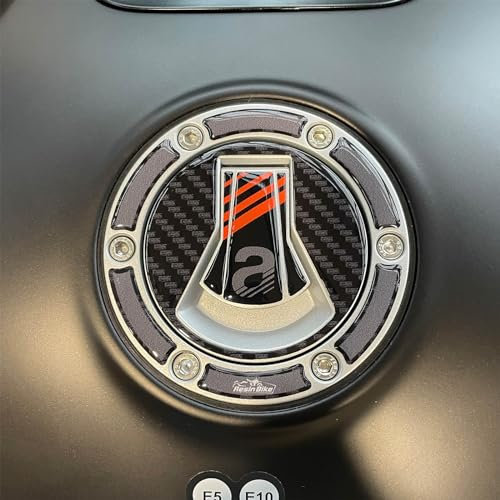 Resin Bike Aufkleber Motorrad Kompatibel Mit Aprilia Tuono-RS 660 2020-2025. Schutz Motorrad Tankdeckelschutz vor Stößen und Kratzern. Aufklebersatz 3D-Harzklebstoff - Stickers Made in Italy