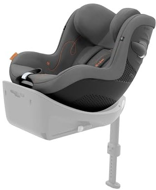 CYBEX Gold Sirona G i-Size Comfort Silla de coche infantil, sin base, de aproximadamente 3 meses a 4 años, máx. 19 kg, 61-105 cm (desde el nacimiento/40 cm con inserto para recién nacidos), gris medio