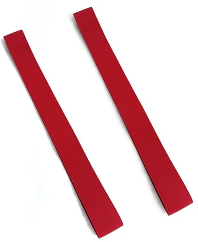 Wisafory 2 Stück Strandtuch Bänder Elastische Silikon Strandtuchhalter Liege Gummiband Bunte Handtuchbänder Strandstuhl-Clips Strandkorbbänder Befestigungsseil für Strandkörbe Rot