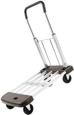 Klappbarer Trolley mit 4 Rädern, Leichter Wagen aus A3-Stahl